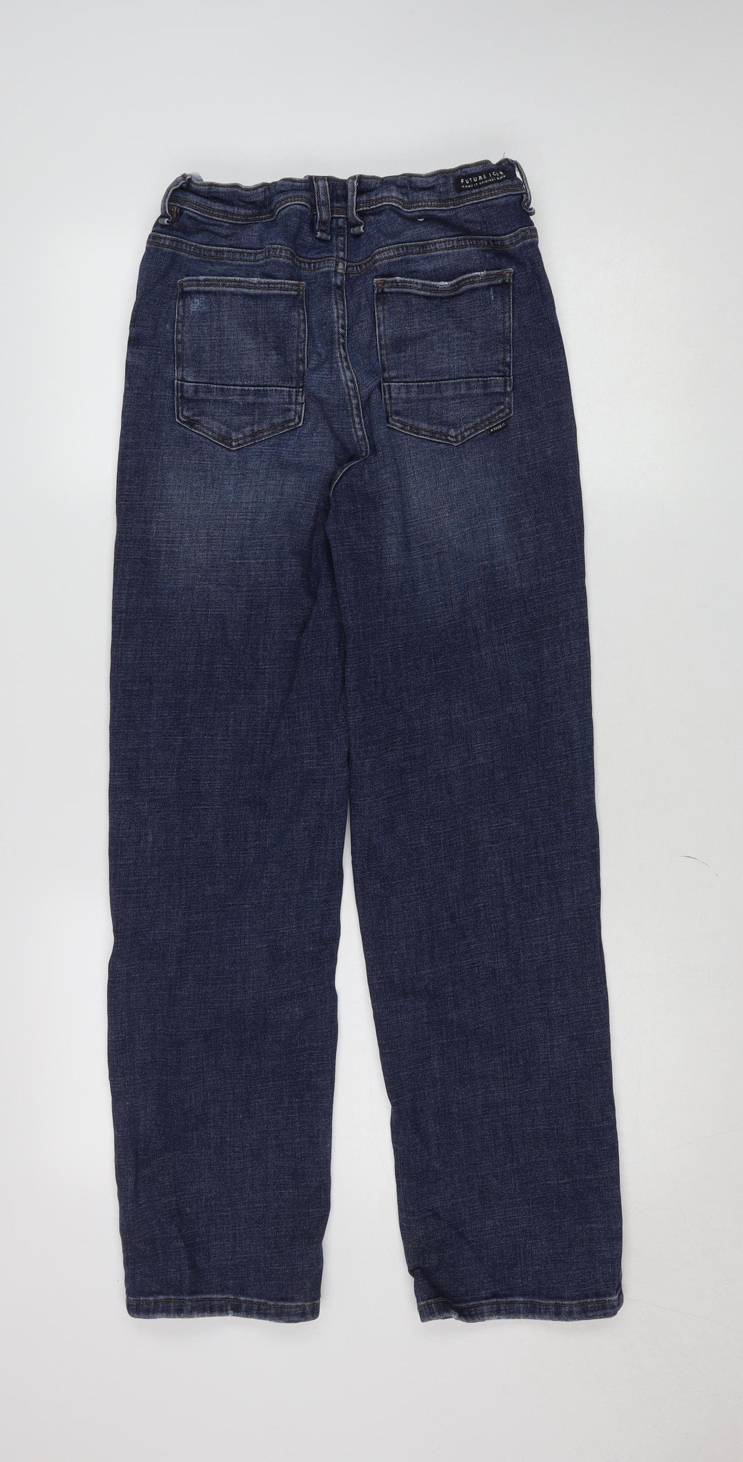 Name It Girls Blue Straight Leg Denim Jeans Size 16 Years Adjustable Waist