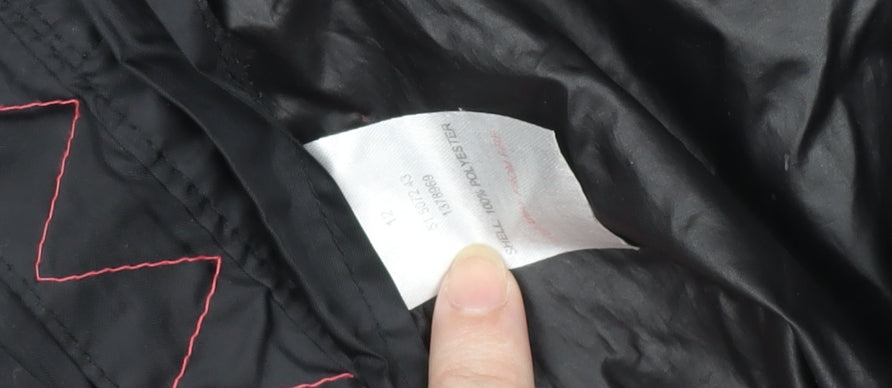 Jack In A Pack Womens Black Size 12 Waterproof Hooded Rain Jacket