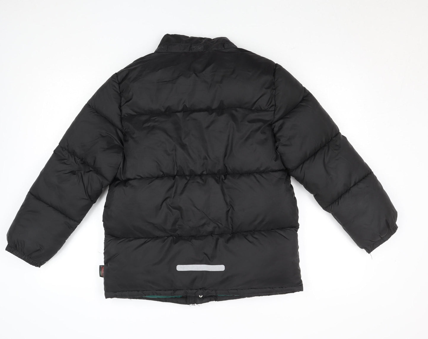 H&M Boys Black 11 Years Puffer Jacket Winter Coat Adventure Logo