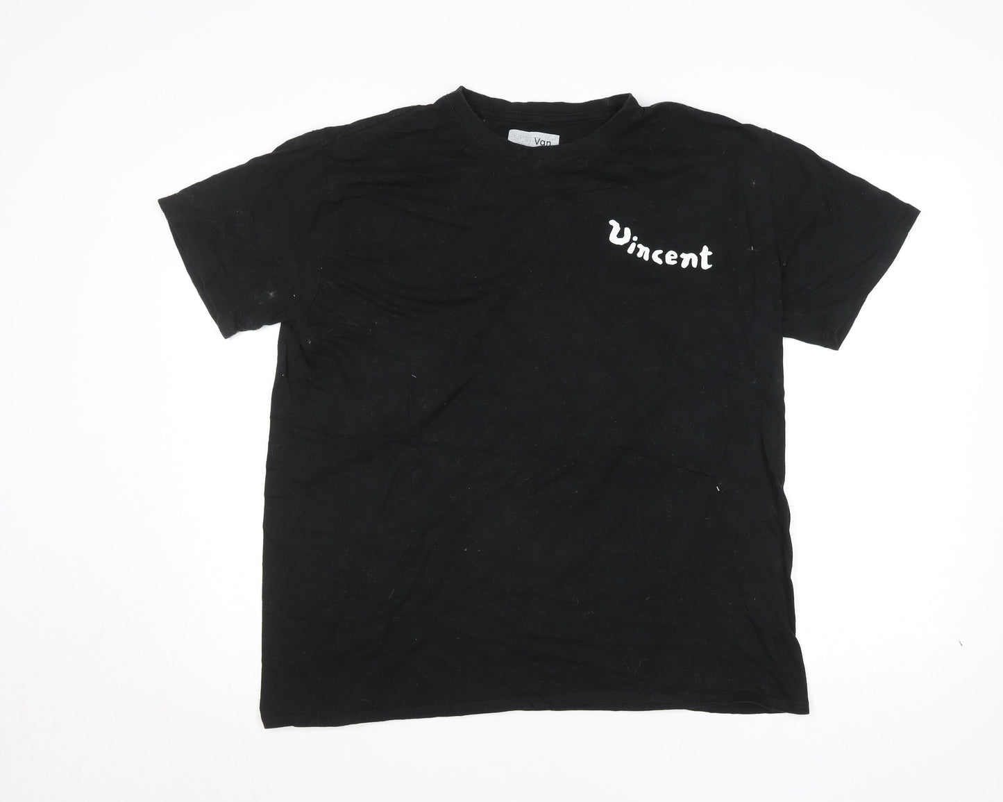 Van Gogh Museum Men’s Black Art Graphic T-Shirt Size M