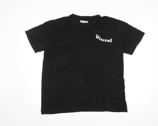 Van Gogh Museum Men’s Black Art Graphic T-Shirt Size M