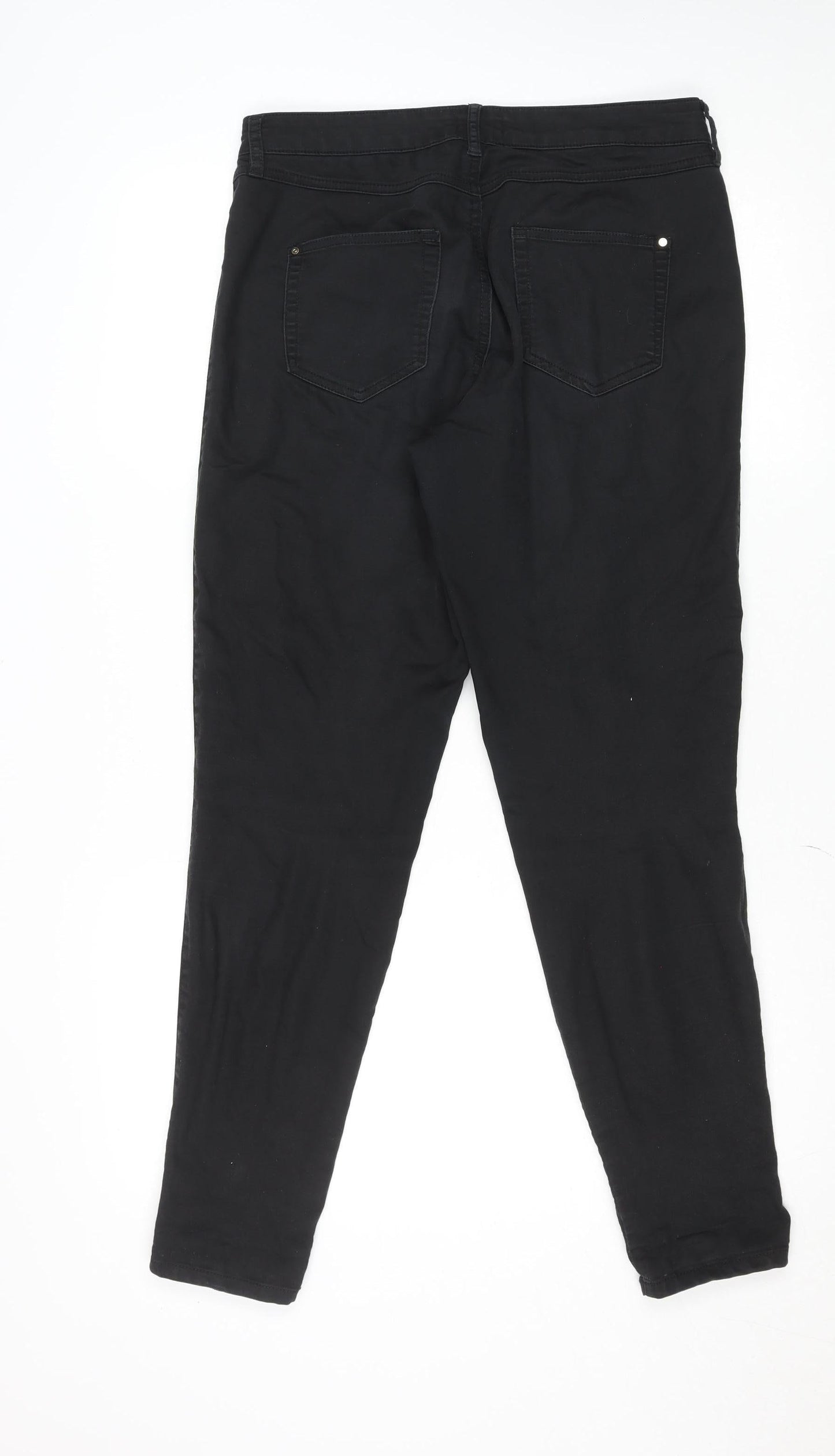 F&F Women's Black Slim Fit Jegging Trousers Size 12
