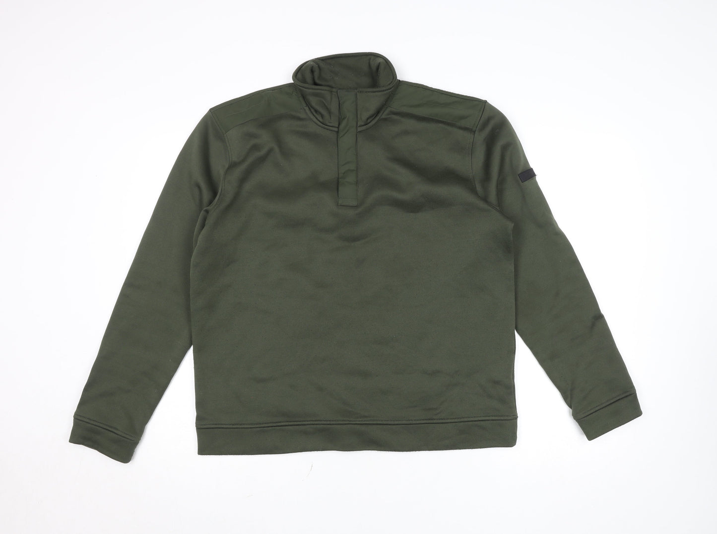 Regatta Great Outdoors Men's Green M 1/4 Zip Fleece Sweatshirt