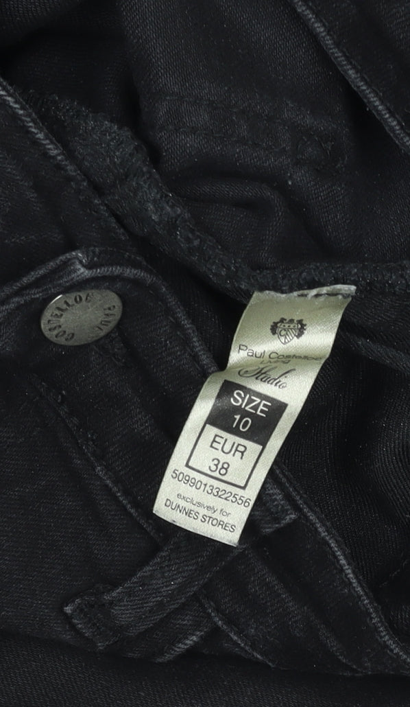 Paul Costelloe Living Studio Women's Black Straight Jeans Size 10