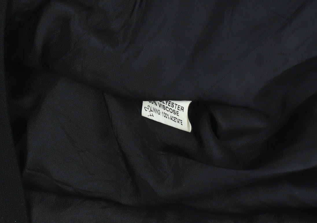 Diva Women's Black Size 10 Tailored Long Suit Jacket