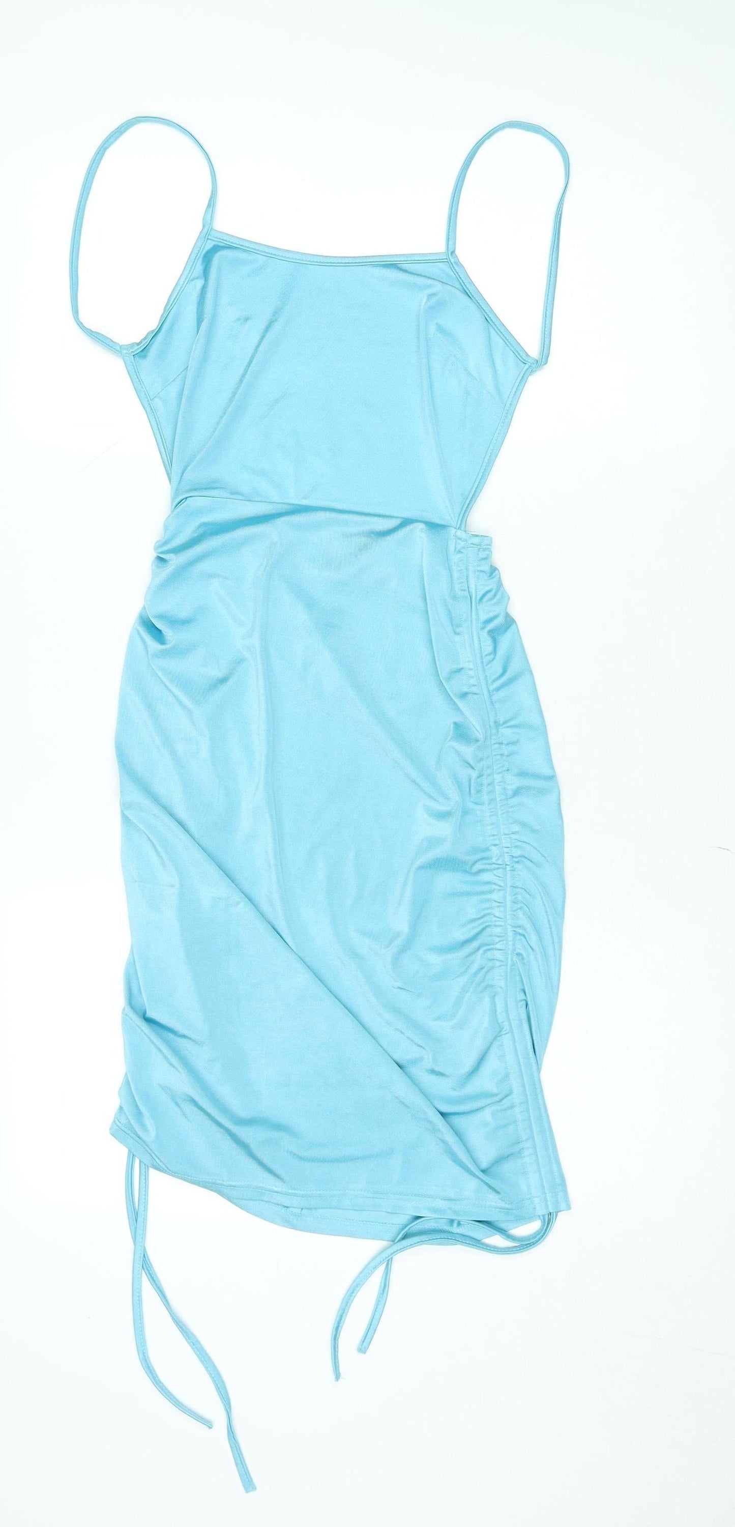 Boohoo Petite Blue Bodycon Short Dress Size 6 Women’s Summer Party