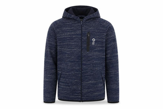 Jack & Jones Men's Blue Hooded Full Zip Activewear Jacket Size M