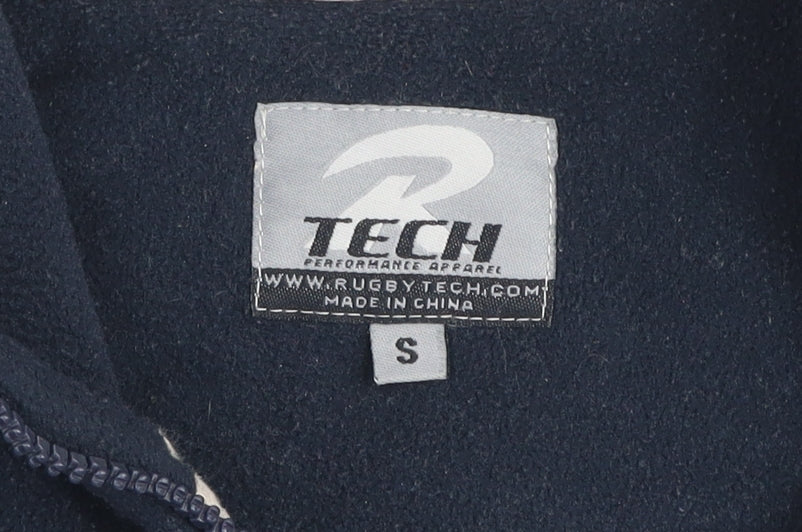 Rugby Tech Men's Black Fleece 1/4 Zip Pullover Sweatshirt S