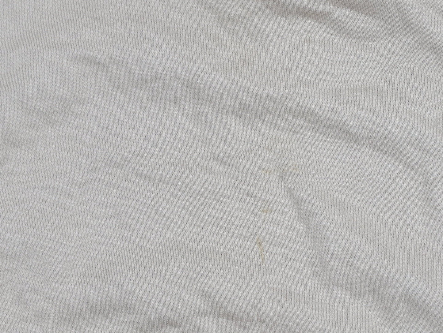 Pinstripe Men's Beige Cotton Embroidered Retro Sweatshirt One Size