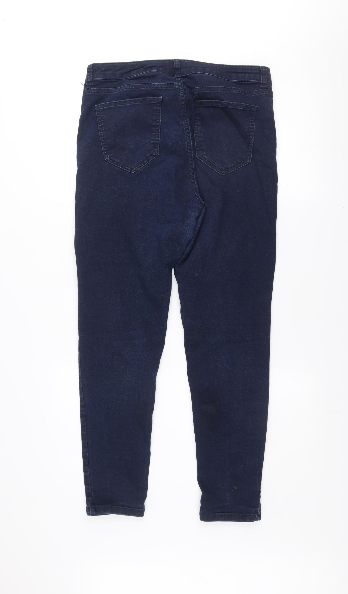 Savida Women Blue Skinny Mid Rise Stretch Jeans Size 14