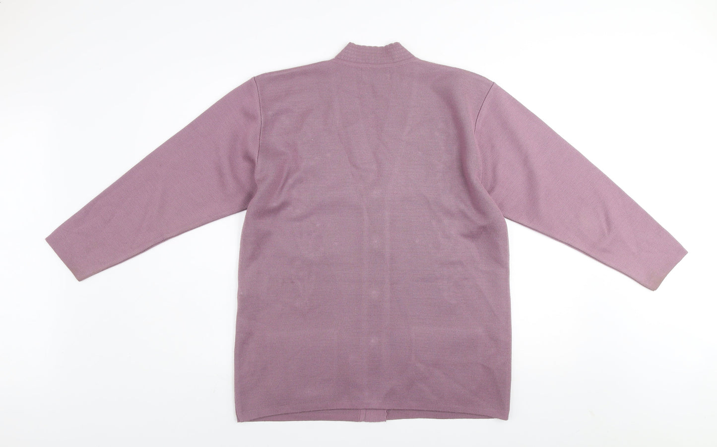 Paramour Collection Women's Purple Embroidered Cardigan M