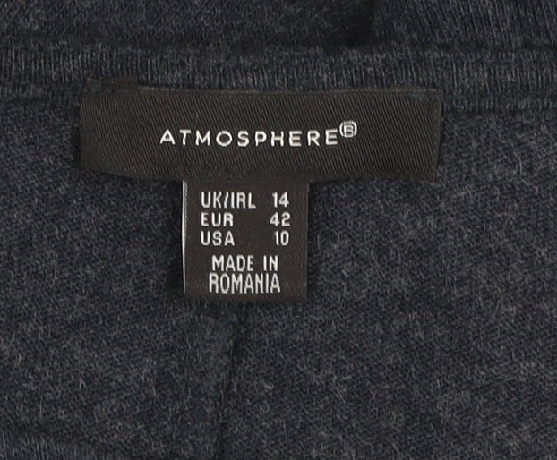 Atmosphere Women Blue Size 14 Relaxed Knit Pullover Jumper