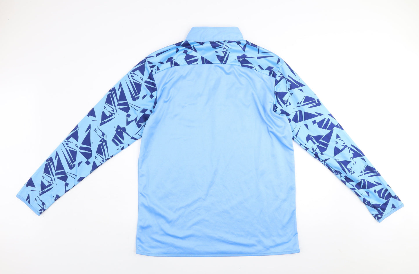 Umbro Men's Blue Long Sleeve 1/4 Zip Sports Sweatshirt Size L