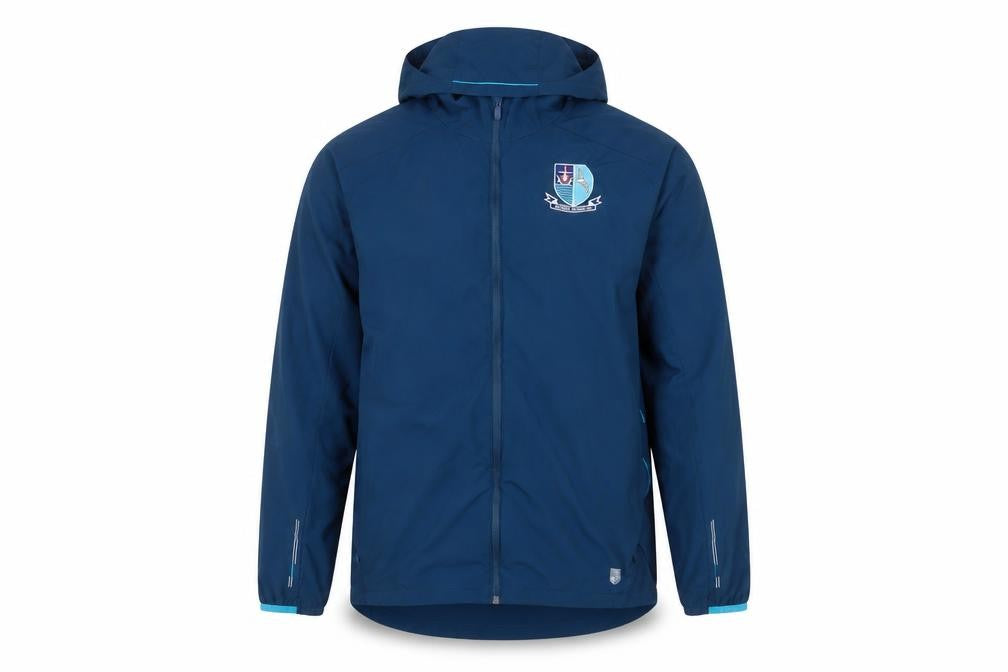 Umbro Men's Blue Hooded Windbreaker Jacket L