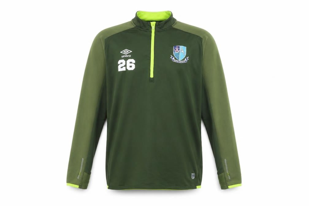 Umbro Men's Green 1/4 Zip Athletic Sweatshirt Size L