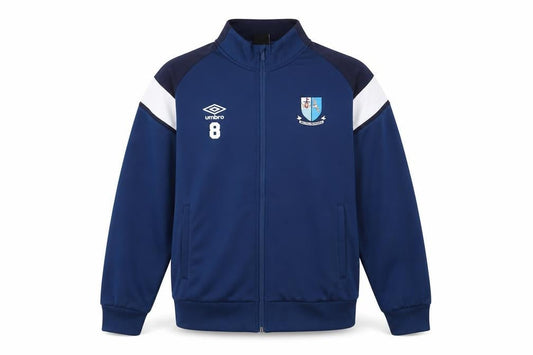 Umbro Men's Blue XL Track Jacket Full Zip Polyester Football Training Top