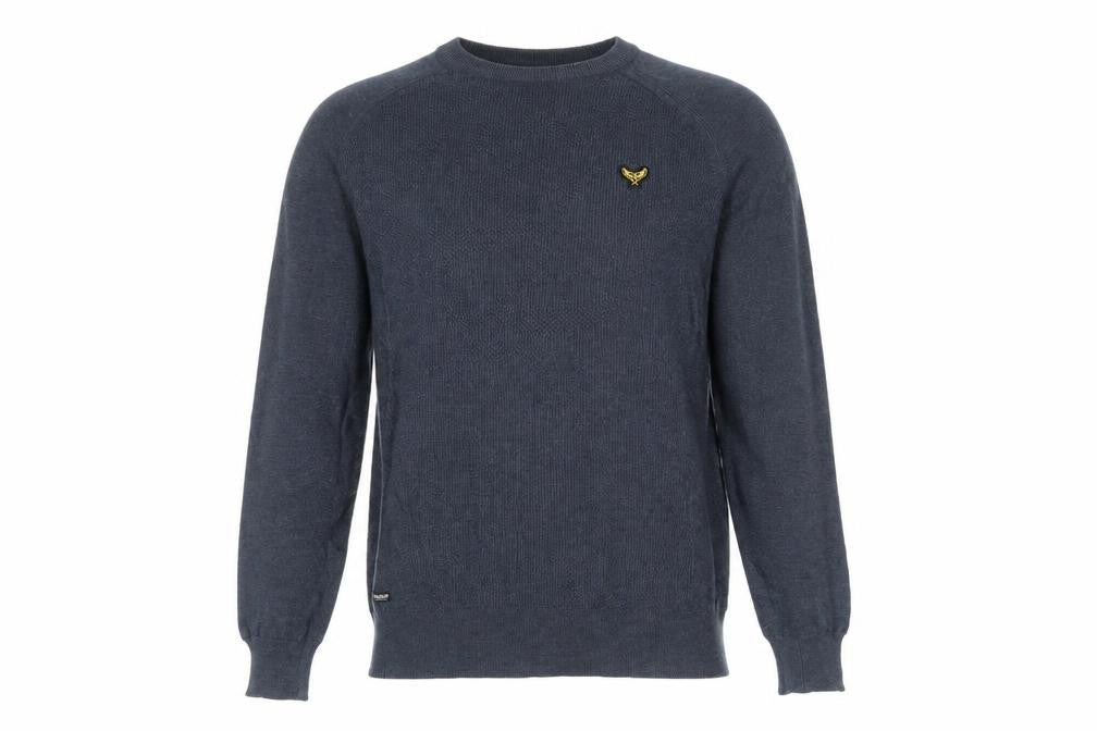 Threadbare Men's Blue Cotton Crew Neck Jumper Size M