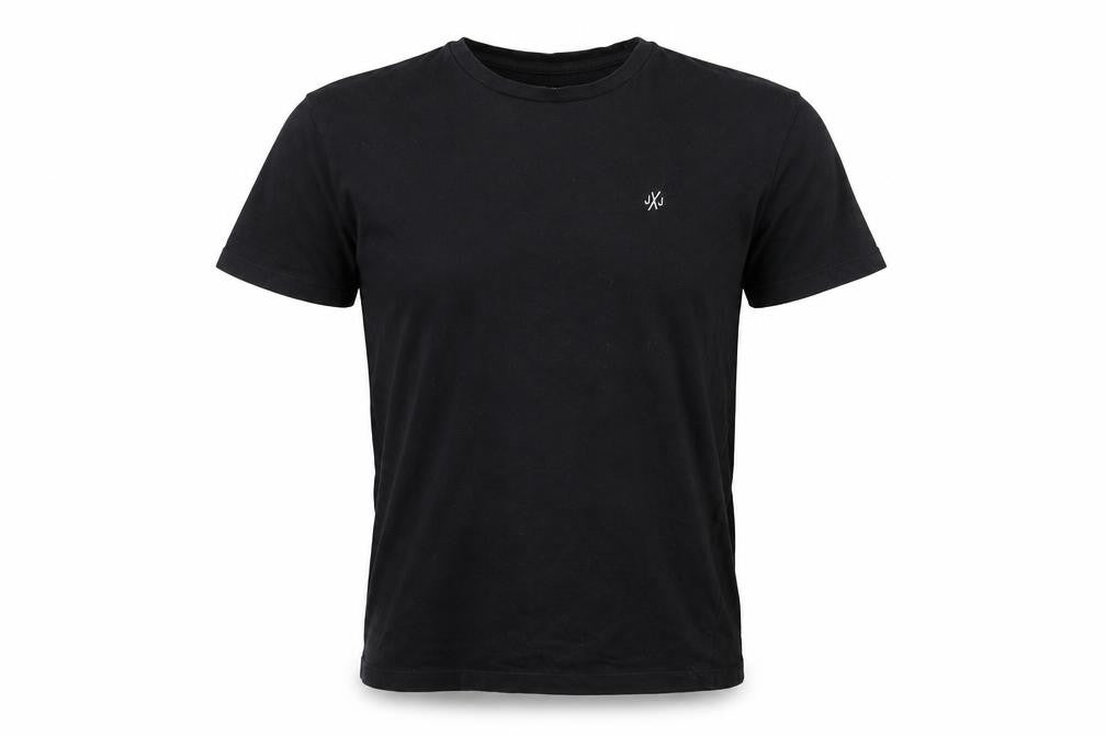 Jack & Jones Mens Black Regular Fit Cotton Crew Neck T-Shirt M