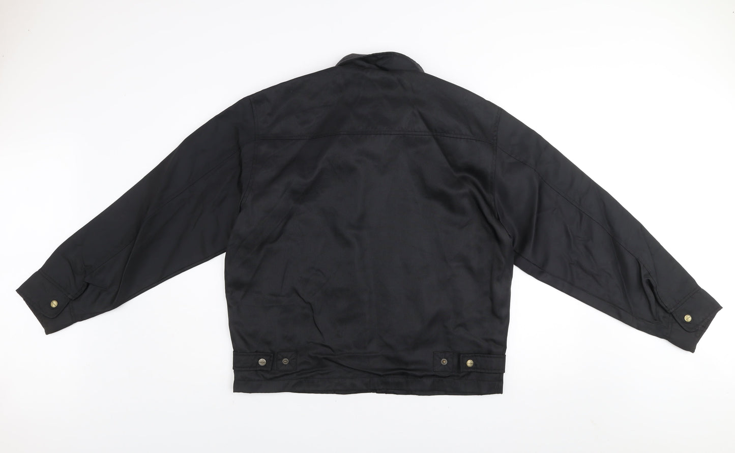 Firetrap Men's Black Nylon Full Zip Basic Jacket Size M