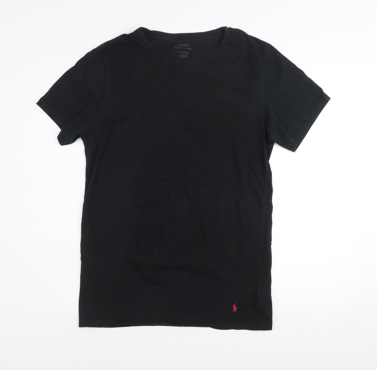 Ralph Lauren Men's Black XL Stretch Cotton Crew Neck T-Shirt