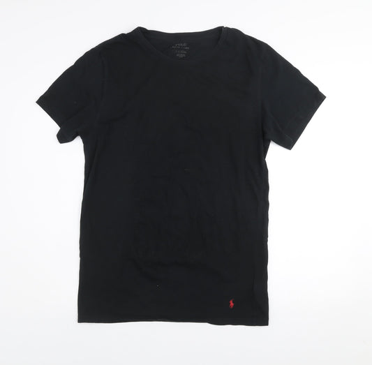 Ralph Lauren Men's Black XL Stretch Cotton Crew Neck T-Shirt