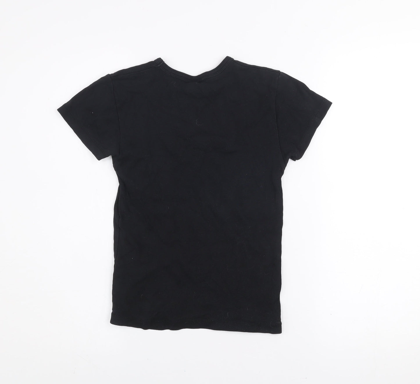 Urban Outfitters Womens Black S Embroidered Funny Cotton T-Shirt