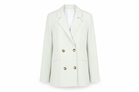 River Island Women’s Green Blazer Size 6 Double Breasted Jacket