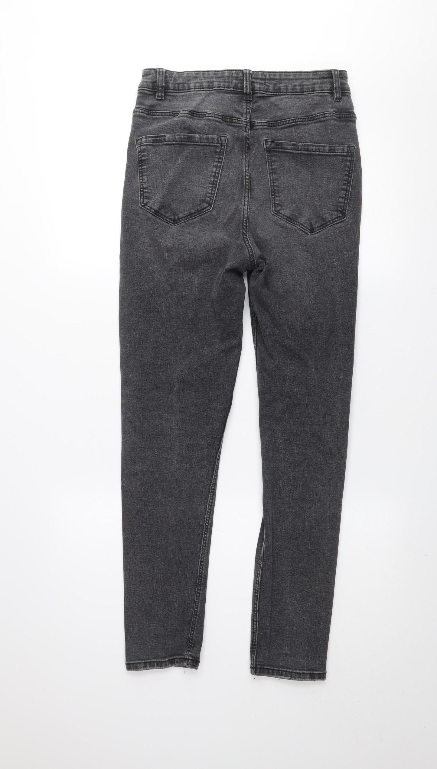 Reserved Grey Denim Skinny Jeans Slim Fit UK 12 Unisex