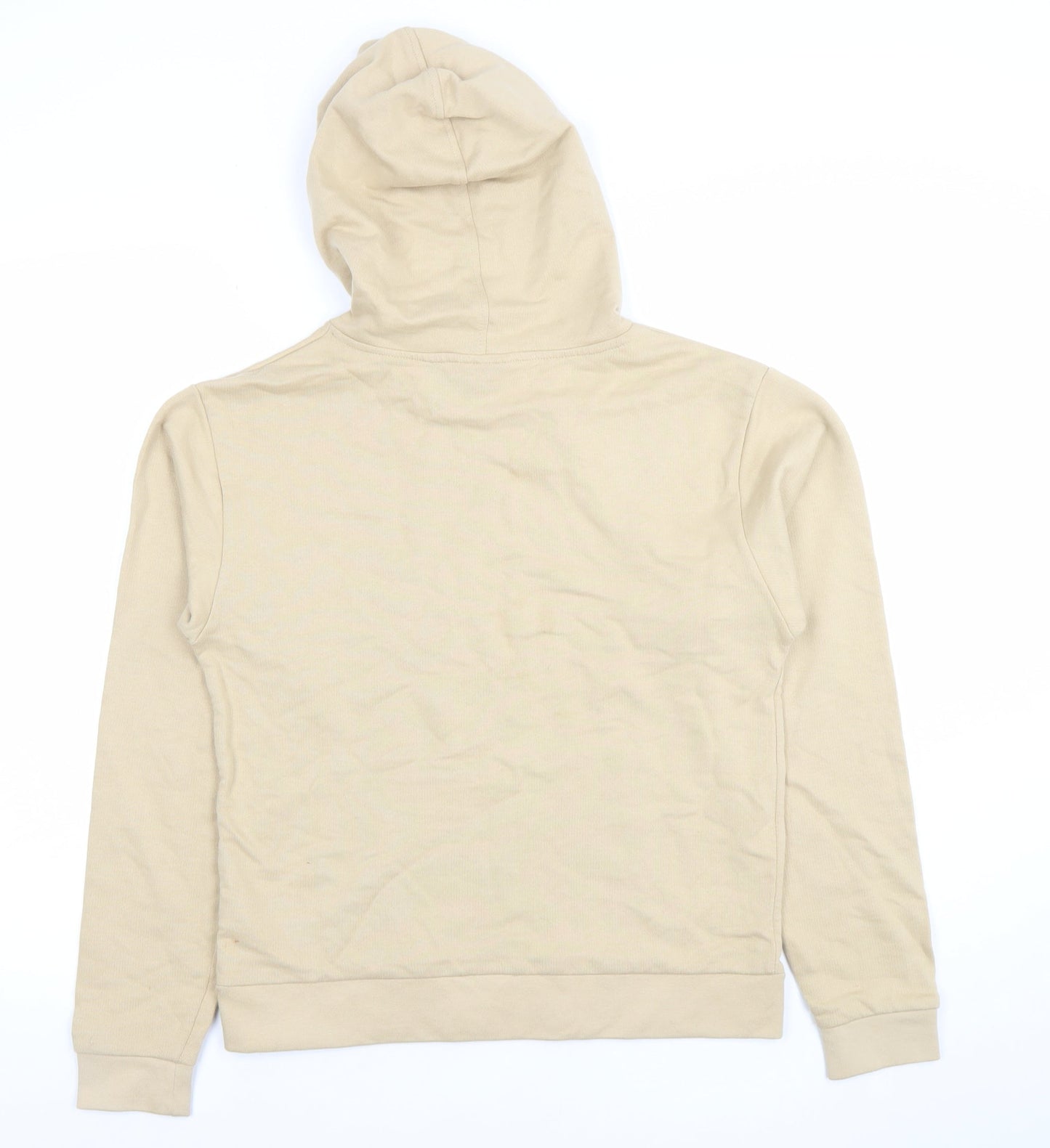 Topshop Women Beige Pullover Hoodie UK 6 Cotton Blend Casual
