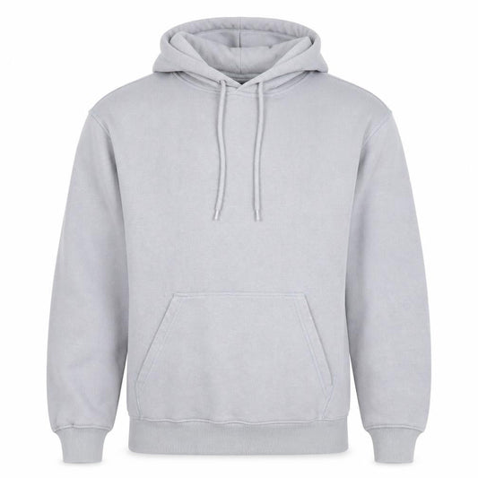 H&M Men's Grey Relaxed Fit Pullover Hoodie Size S