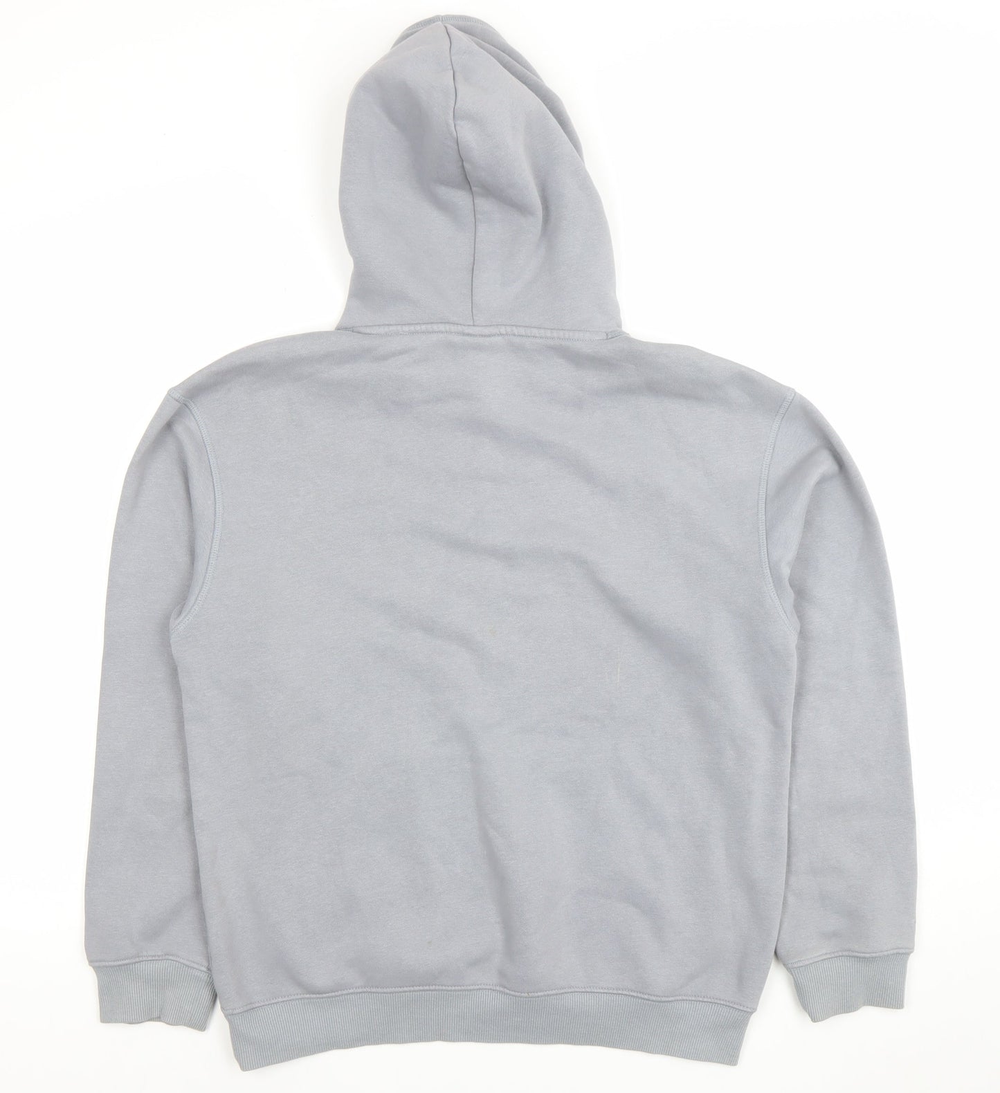 H&M Men's Grey Relaxed Fit Pullover Hoodie Size S