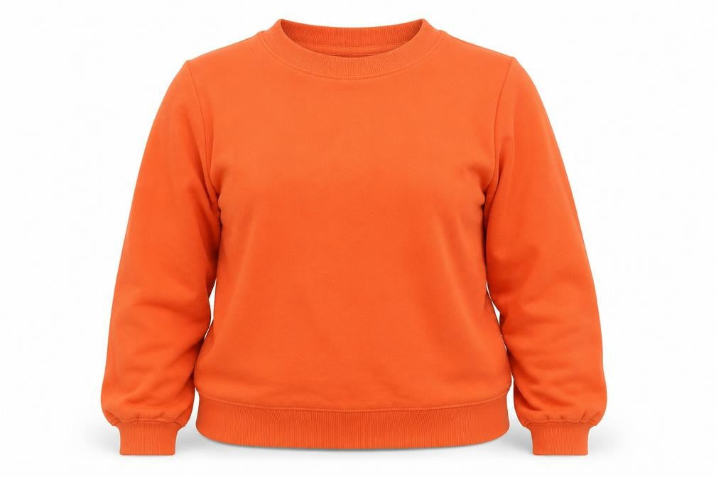 Next Women's Orange Crew Neck Long Sleeve Sweatshirt UK 8