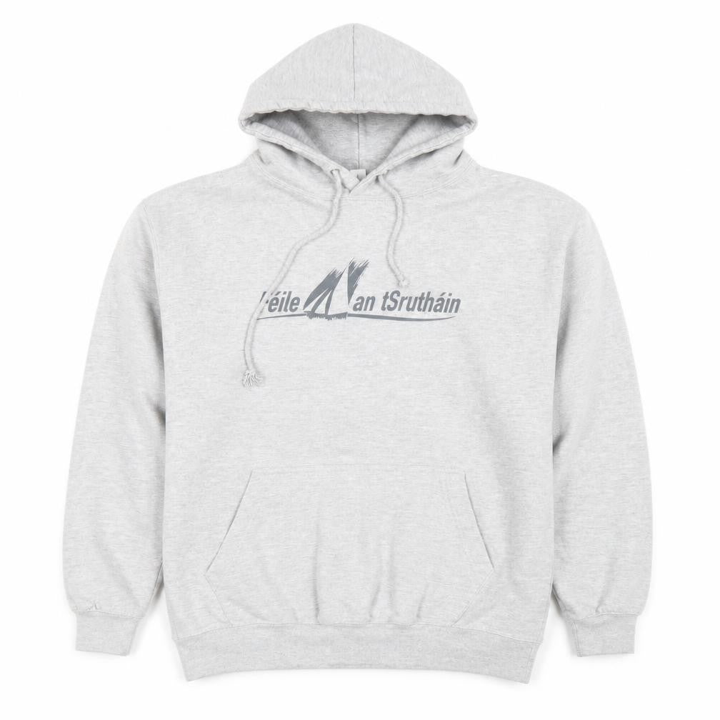Just Hoods Men's Grey Nautical Graphic Pullover Hoodie L