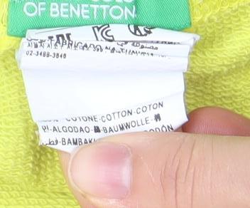 United Colors of Benetton Boys Yellow Athletic Jersey Shorts 6-8 Years