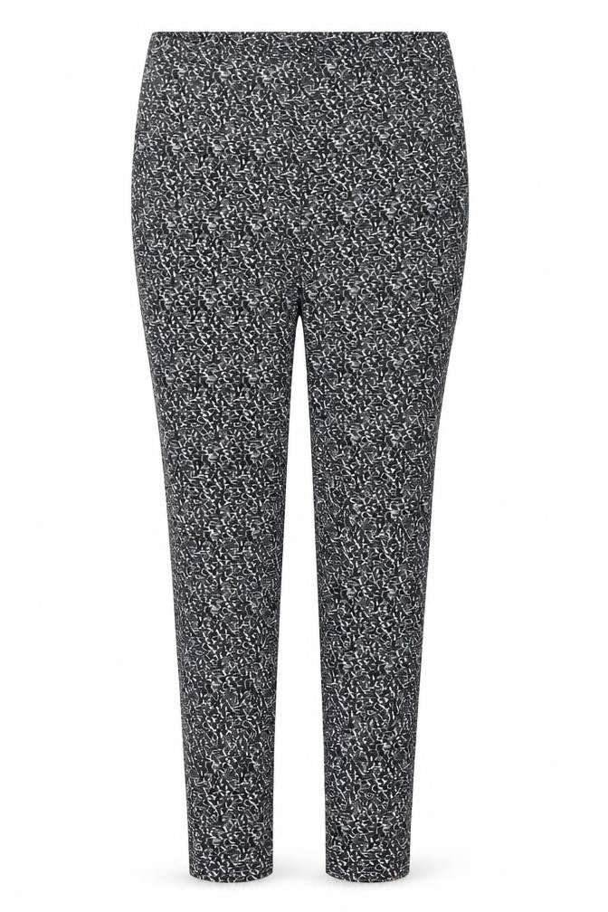 Atmosphere Women Black & White Pattern Leggings Size 12 Polyester Elastane