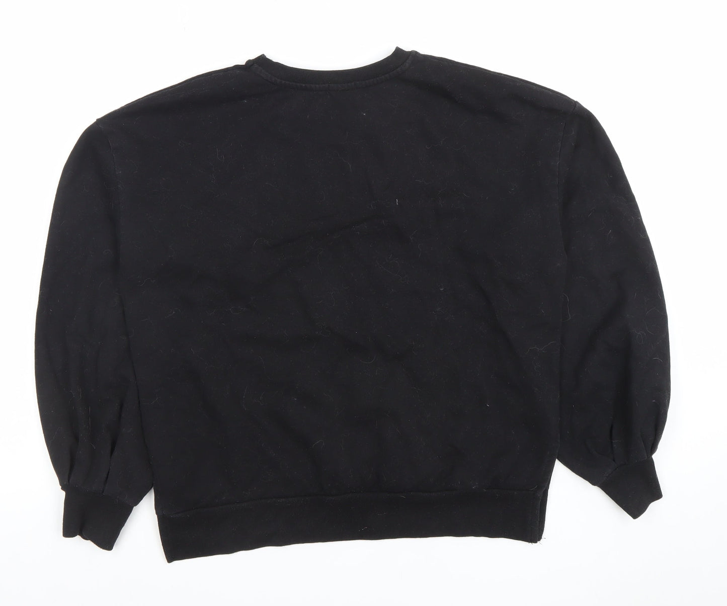 Stradivarius Women Black Size S Pullover Sweatshirt