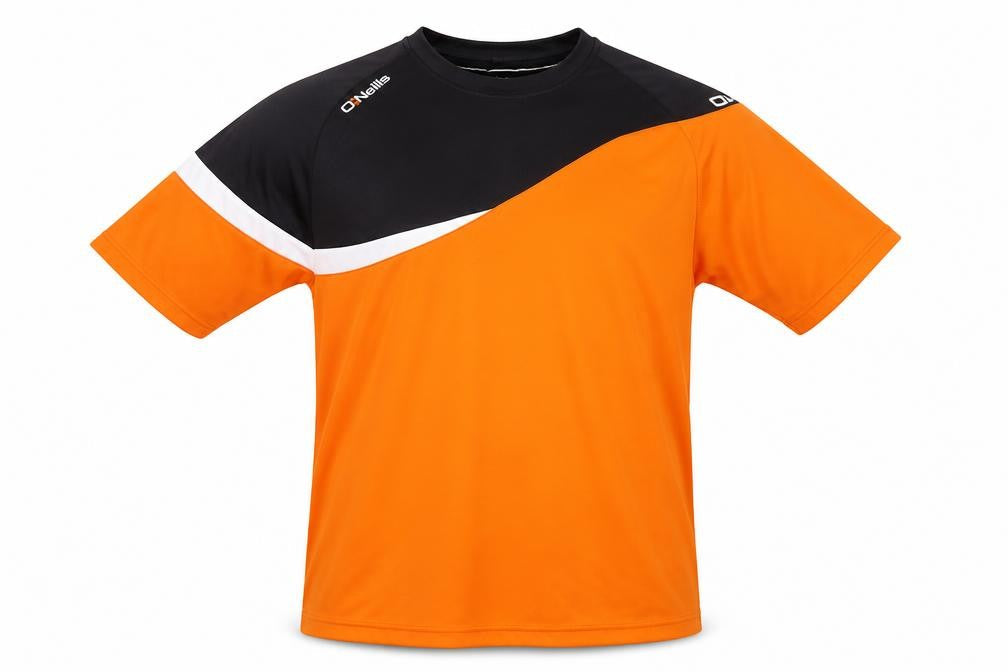 O'Neill Mens Orange Black Short Sleeve Athletic T-Shirt XL