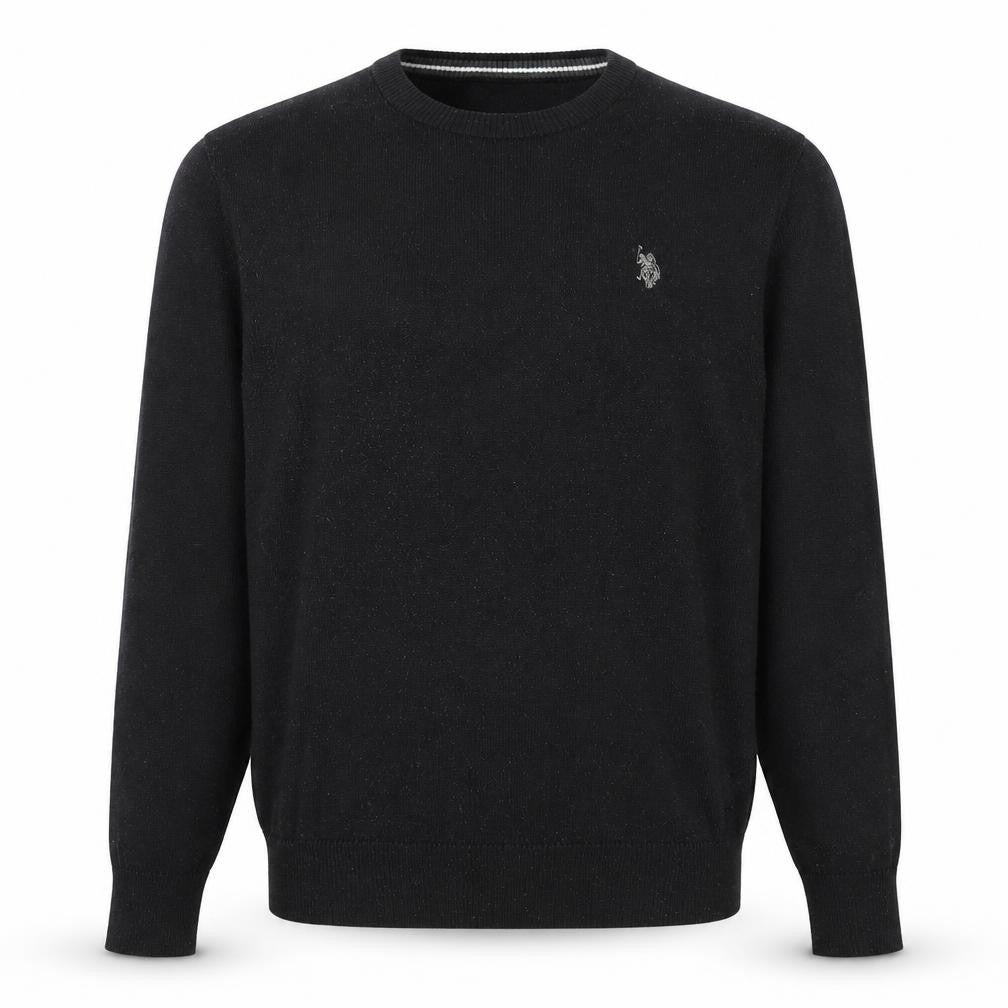 U.S. Polo Assn. Men's Black XL Crew Neck Pullover Jumper