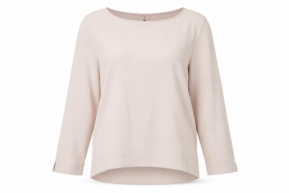 Gallery Women’s Beige Long Sleeve Basic Blouse Size S