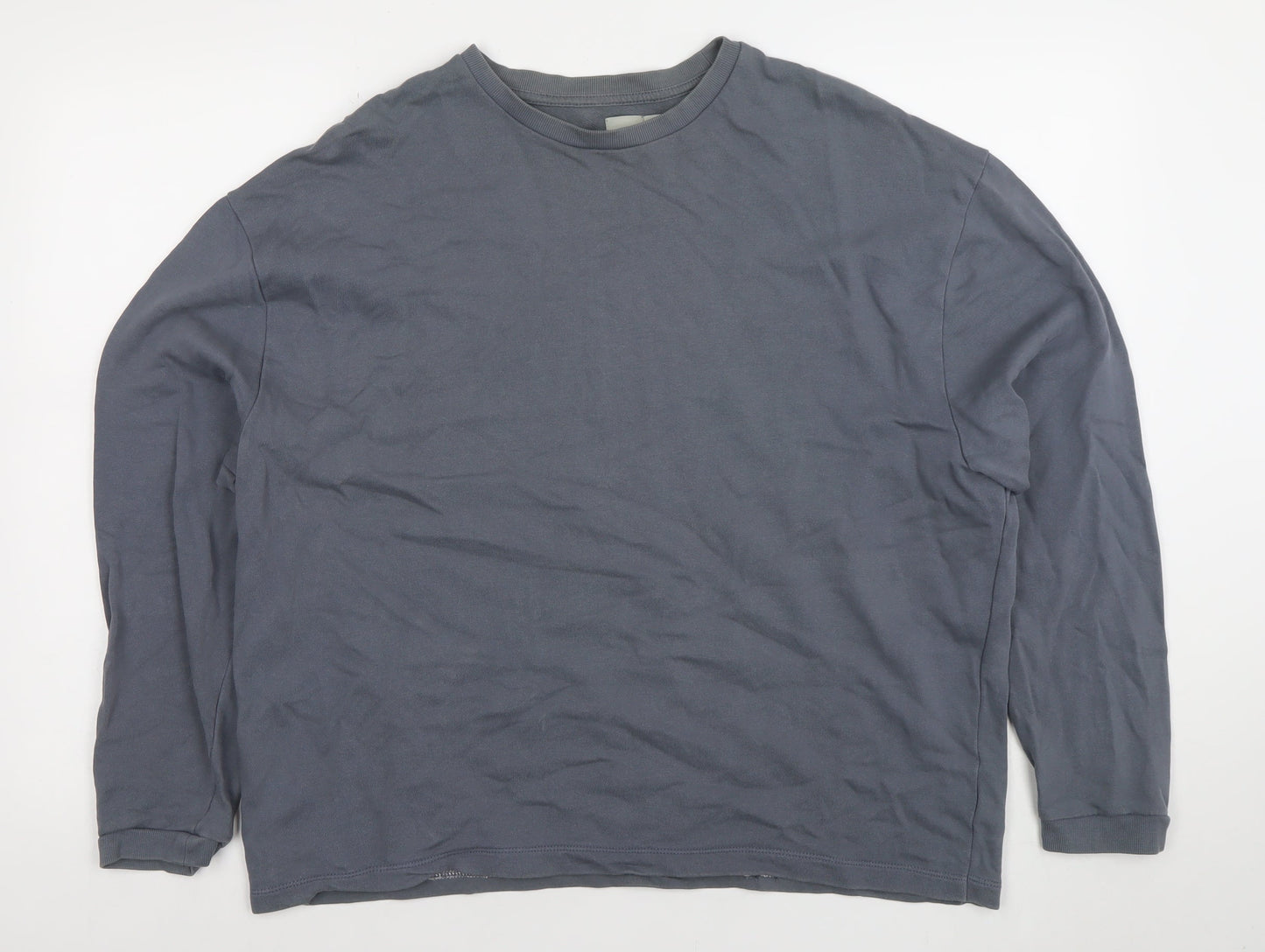 ASOS Men Blue M Crew Neck Long Sleeve Pullover Sweatshirt