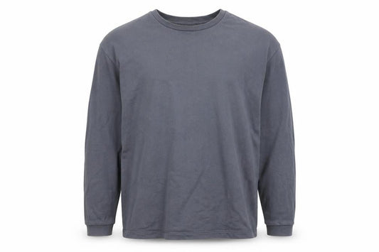 Front view of ASOS Men Blue M Crew Neck Long Sleeve Pullover Sweatshirt