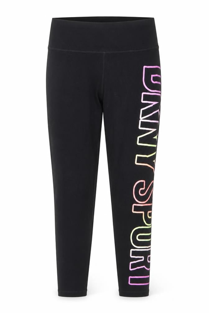 DKNY Sport Girls Black S Leggings Stretch Activewear Trousers