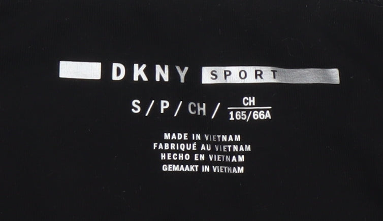 DKNY Sport Girls Black S Leggings Stretch Activewear Trousers