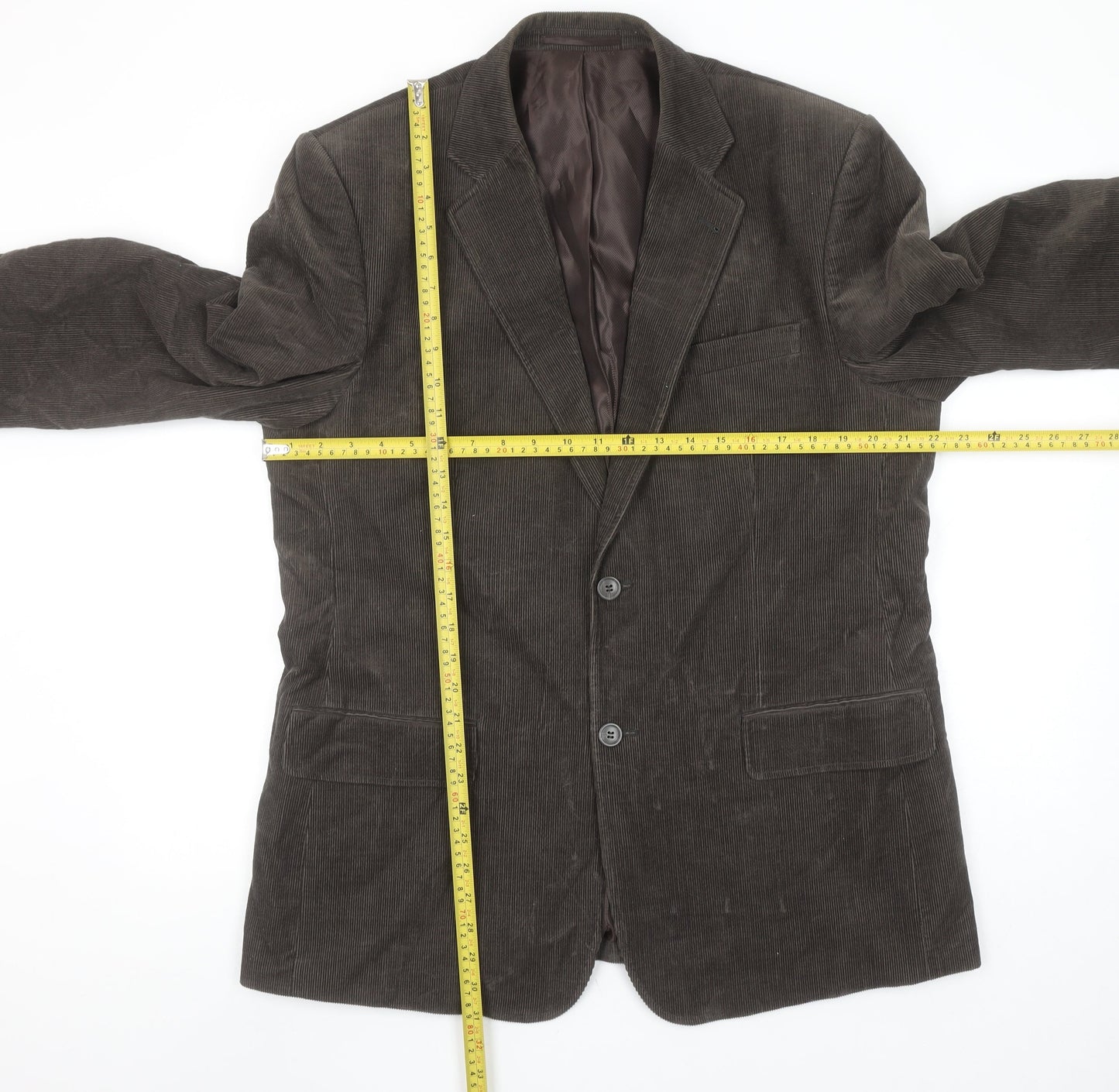 Cedarwood State Men's Brown Corduroy 42 Short Blazer Jacket
