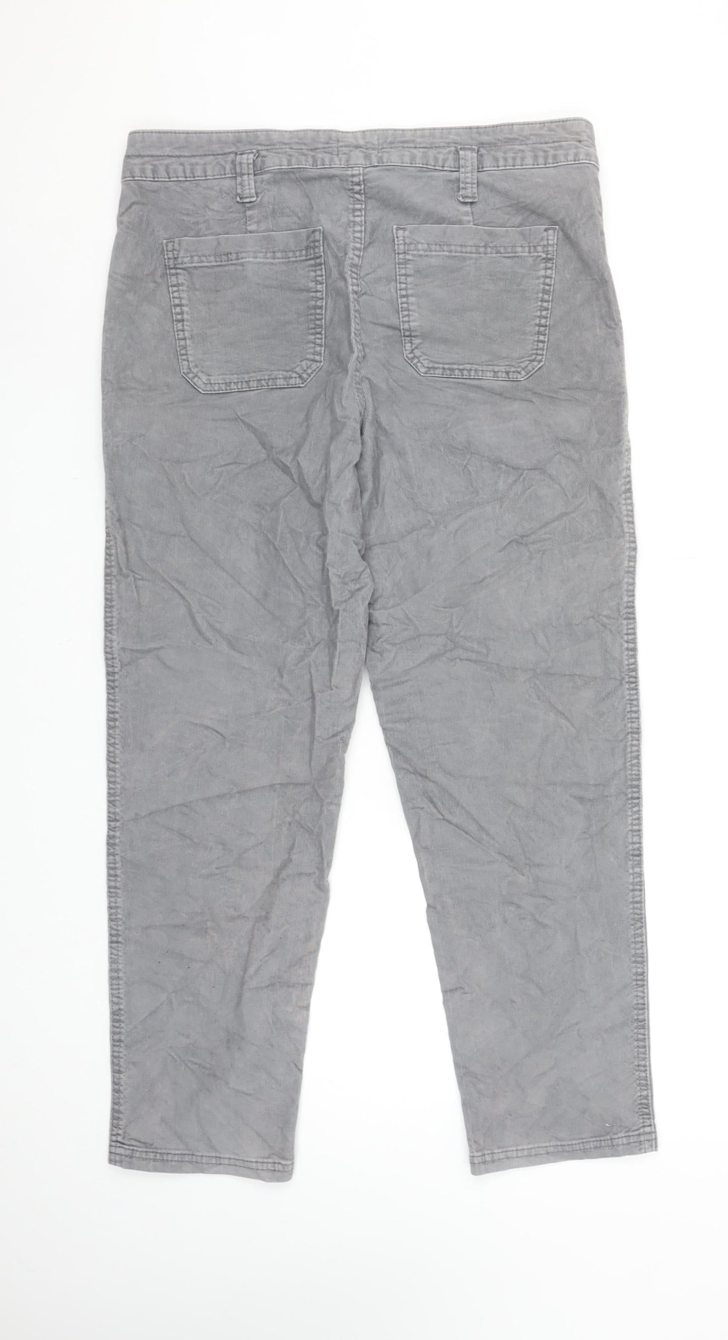 Time and Tru Women’s Grey Cargo Trousers Size 10 Cotton Blend