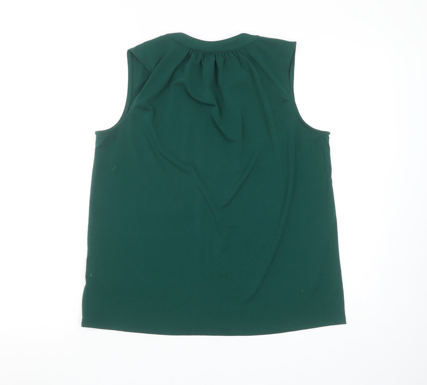 H&M Women’s Green Sleeveless V-Neck Blouse Size S