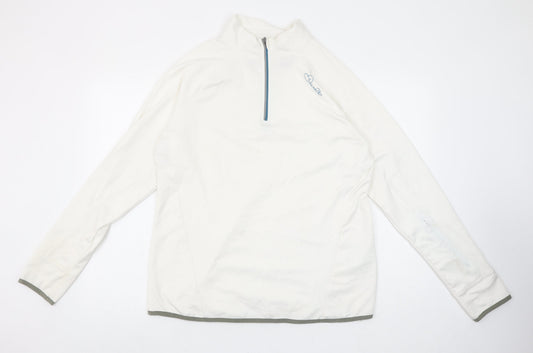 Dare 2b Women's Ivory 1/2 Zip Pullover Hoodie Size 18 Polyester Blend