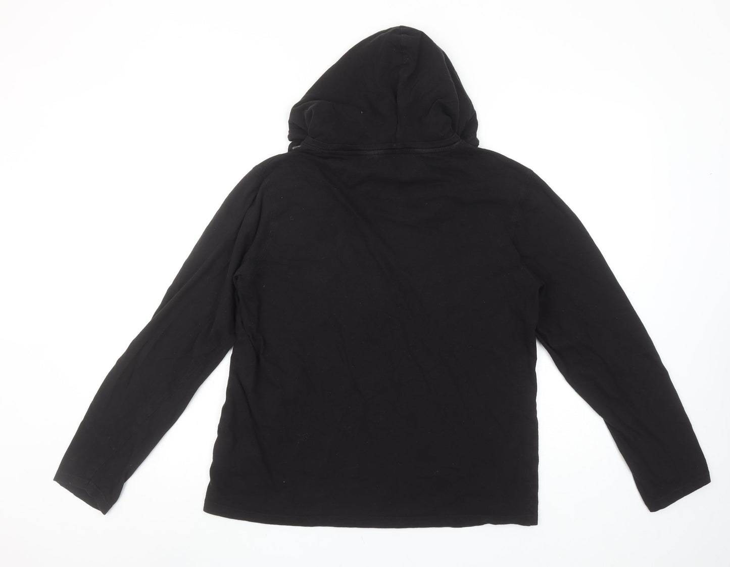 Brave Soul Men's Black Cotton Pullover Hoodie Medium