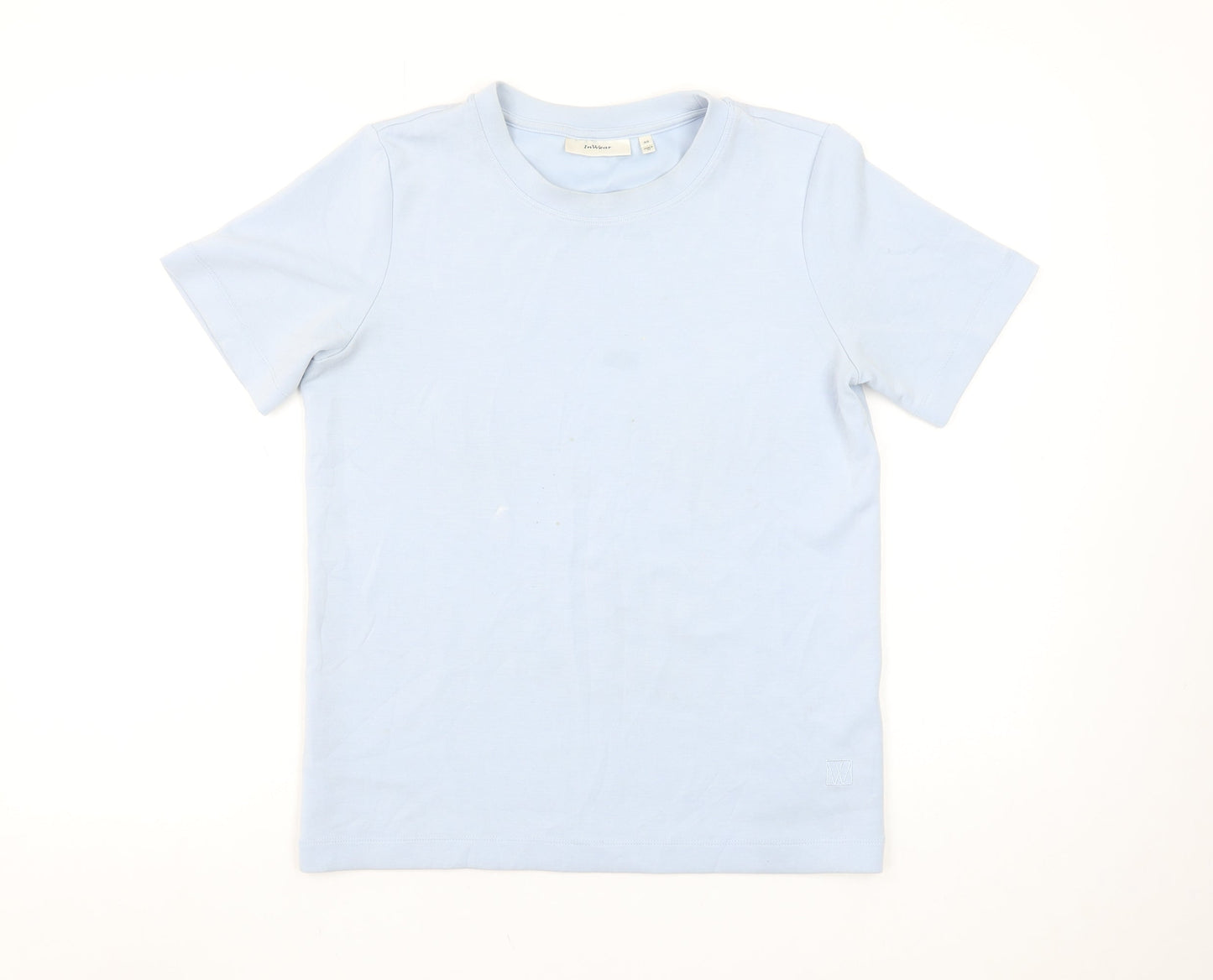 InWear Women's Blue XS Basic Cotton Short Sleeve T-Shirt