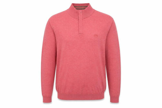 Paul Costelloe Women’s Red Henley High Neck Jumper 2XL